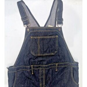 Maternity Announcements Overalls Bibs Jeans Sz -Large 12/14
